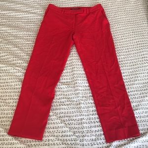 Red Gianni Bini Pants Ankle Dress Pants Size 0